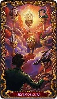 Seven of Cups tarot card