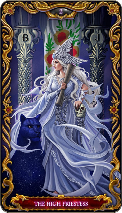 The High Priestess tarot card illustration