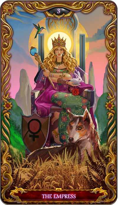 The Empress tarot card illustration