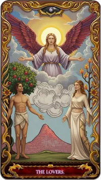 The Lovers tarot card