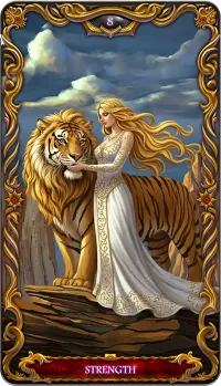 Strength tarot card