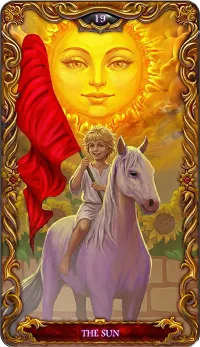 The Sun tarot card
