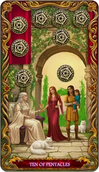 Ten of Pentacles tarot card