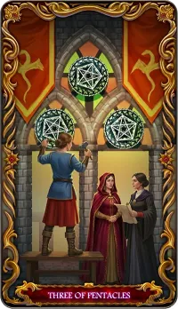 Three of Pentacles tarot card