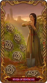 Seven of Pentacles tarot card