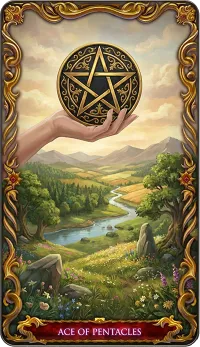 Ace of Pentacles tarot card