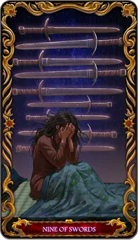 Nine of Swords tarot card