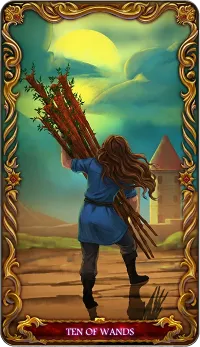 Ten of Wands tarot card