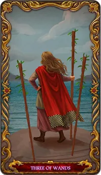 Three of Wands tarot card