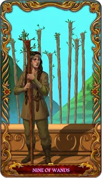 Nine of Wands tarot card