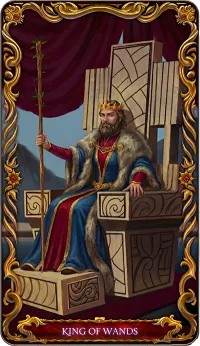 King of Wands tarot card